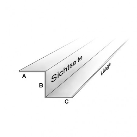 Aluminium Winkelprofil 2000mm 30x30mm | RAL 7016 Anthrazit Für Innen & Außen